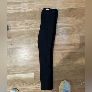 Jcrew toothpick velvet accent black pants